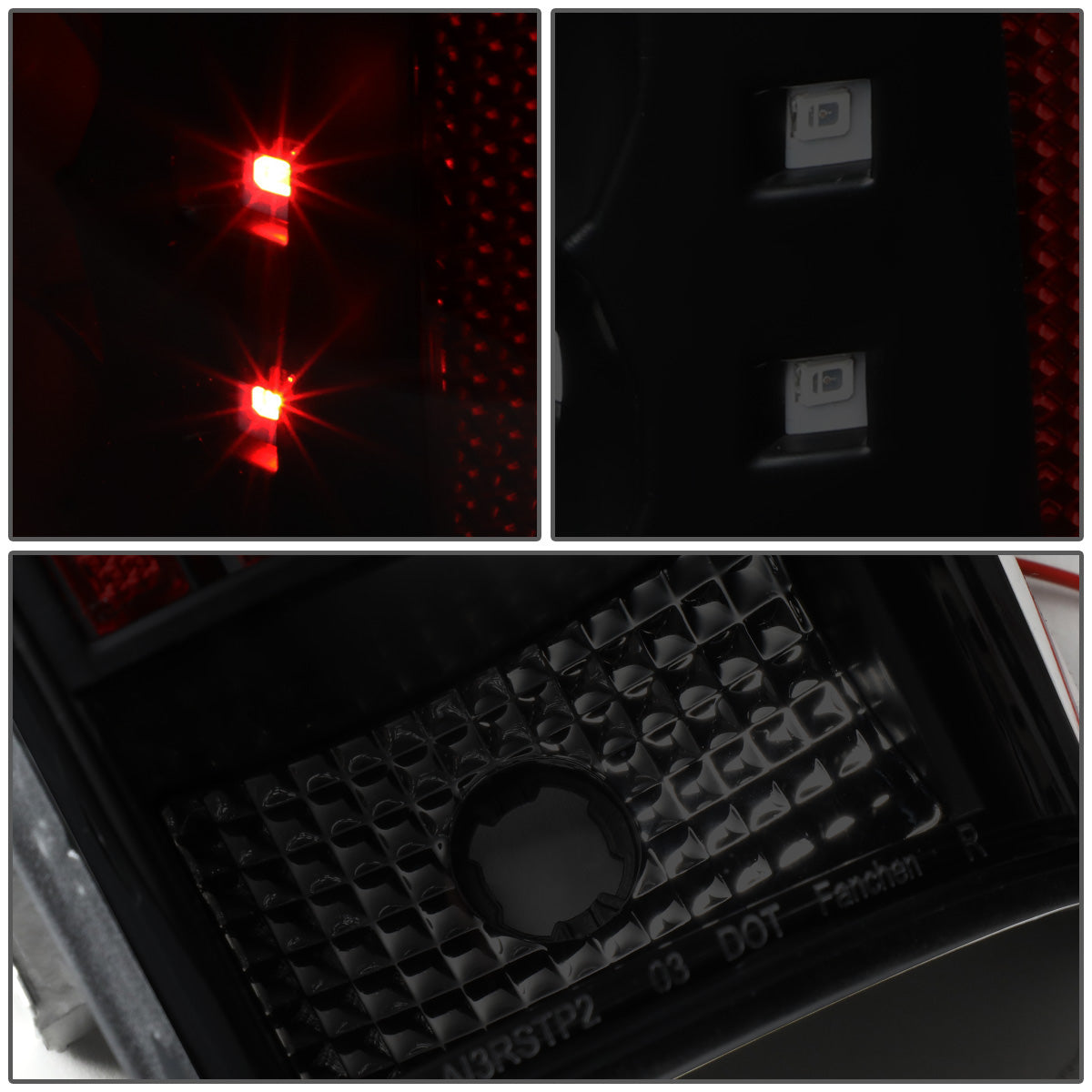 FAROS TRASEROS 05-15 TOYOTA TACOMA - LED - BLACK / SMOKE