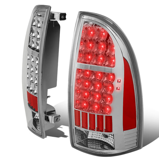 FAROS TRASEROS 05-15 TOYOTA TACOMA - LED - CHROME / CLEAR
