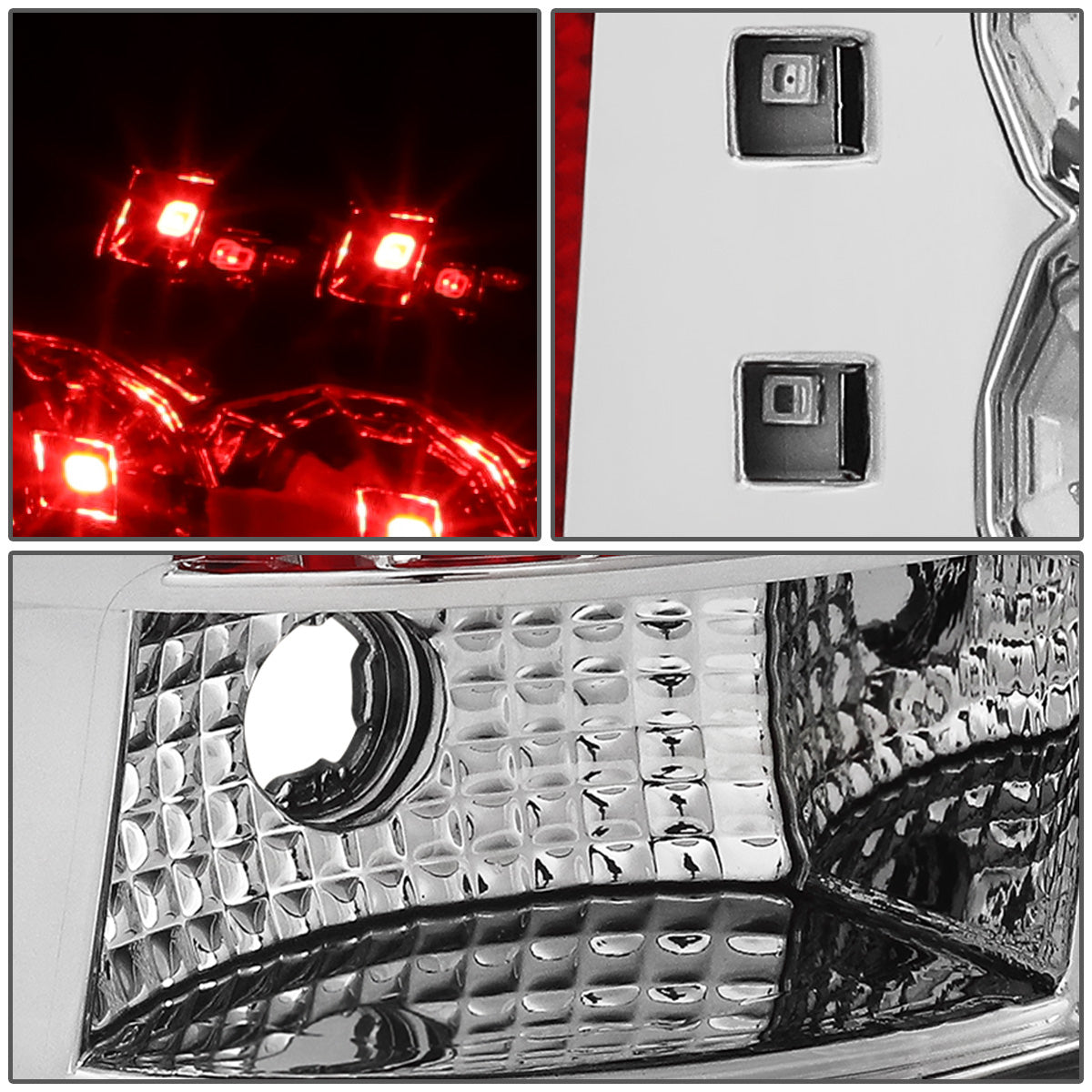 FAROS TRASEROS 05-15 TOYOTA TACOMA - LED - CHROME / CLEAR