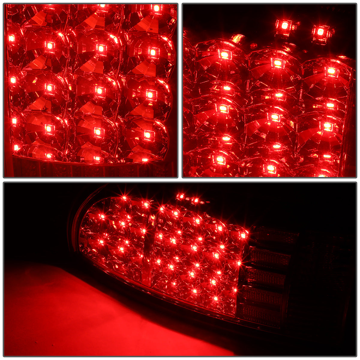 FAROS TRASEROS 05-15 TOYOTA TACOMA - LED - CHROME / RED