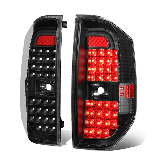 FAROS TRASEROS 14-18 TOYOTA TUNDRA - FULL LED - BLACK / CLEAR