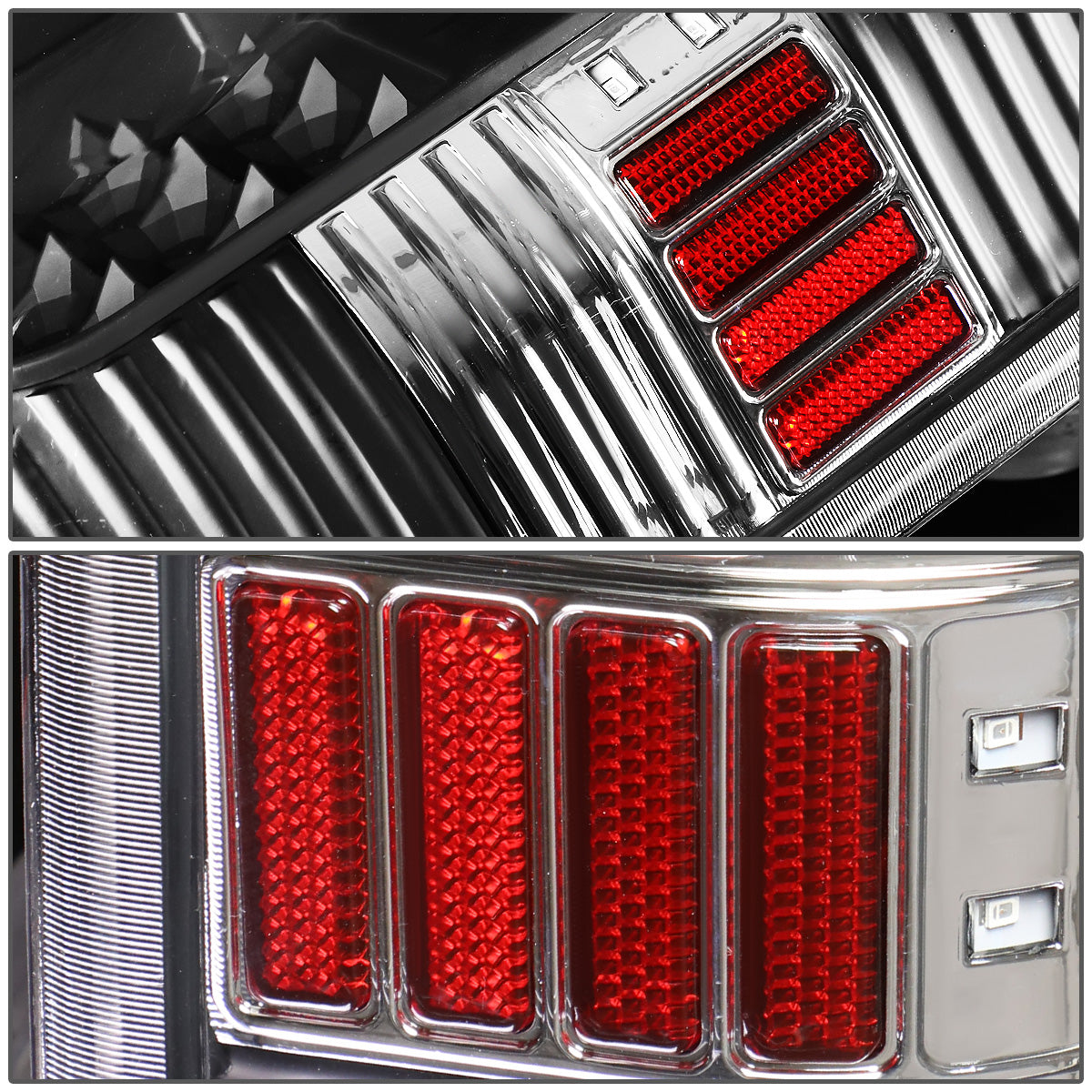 FAROS TRASEROS 14-18 TOYOTA TUNDRA - FULL LED - BLACK / CLEAR