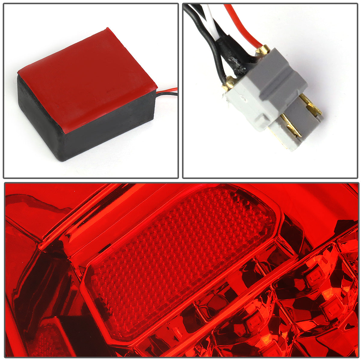 FAROS TRASEROS 14-18 TOYOTA TUNDRA - FULL LED - CHROME / RED