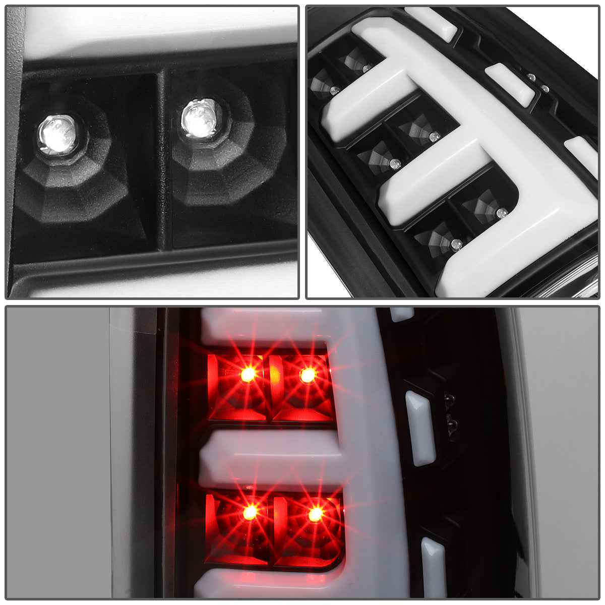 FAROS TRASEROS 99-02 CHEVY SILVERADO 1500, SILVERADO 2500, SILVERADO 3500HD / 99-03 GMC SIERRA 1500, SIERRA 2500HD - FITS FLEETSIDE MODELS ONLY - LED - CLEAR