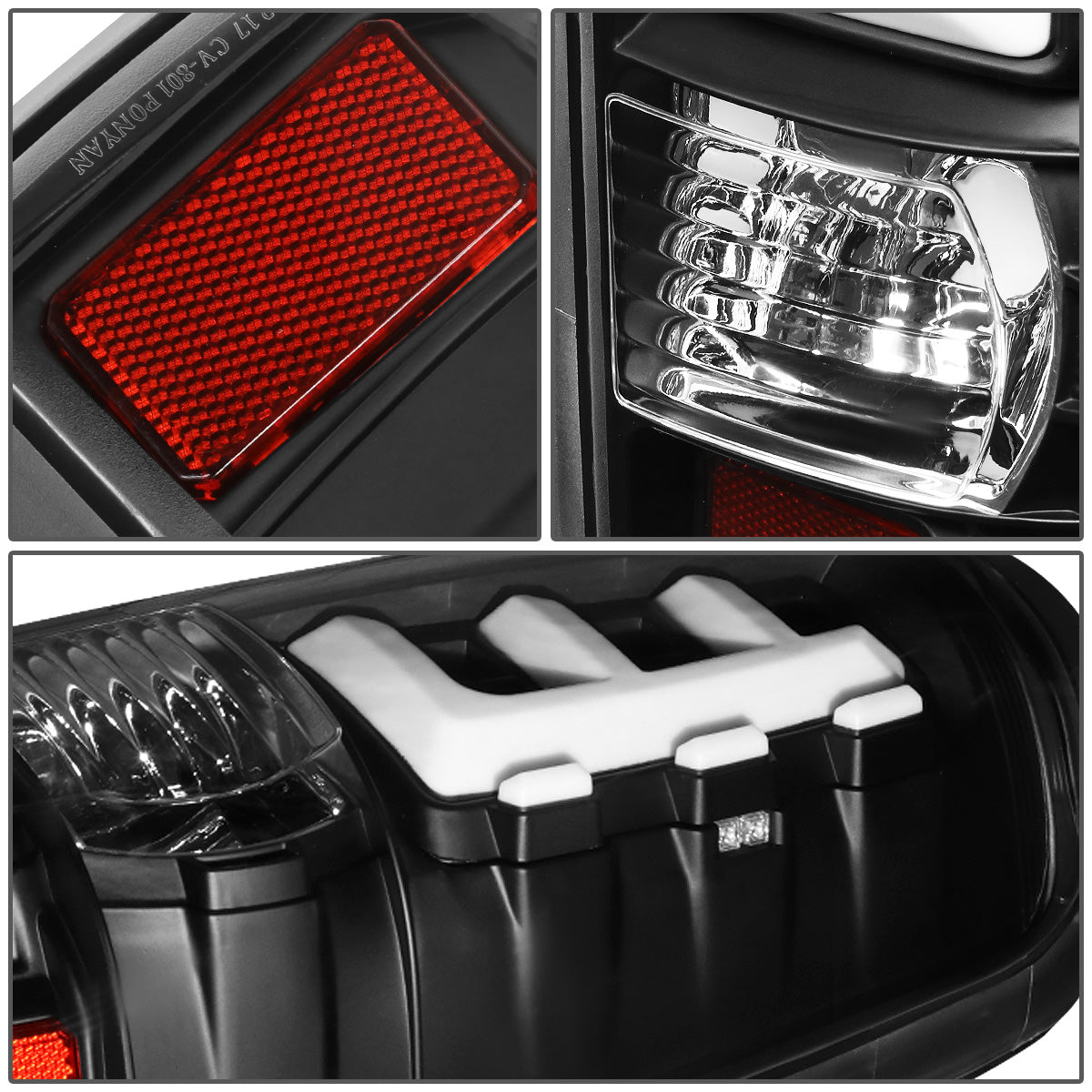 FAROS TRASEROS 99-02 CHEVY SILVERADO 1500, SILVERADO 2500, SILVERADO 3500HD / 99-03 GMC SIERRA 1500, SIERRA 2500HD - FITS FLEETSIDE MODELS ONLY - LED - CLEAR