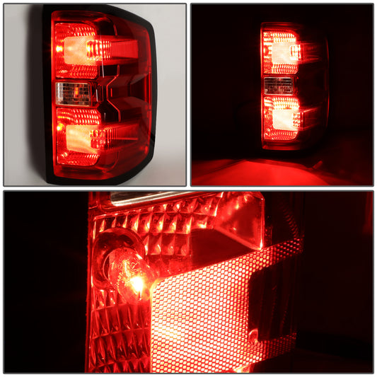 FAROS TRASEROS 14-18 CHEVY SILVERADO 1500 / 15-19 CHEVY SILVERADO 2500HD, SILVERADO 3500HD, GMC SIERRA 3500HD W/ DUALLY WHEELS / 2019 CHEVY SILVERADO 1500LD - FITS MODELS WITHOUT FACTORY LED TAIL LIGHTS -14-15 MODELS MUST REUSE ORIGINAL WIRING HARNESS -