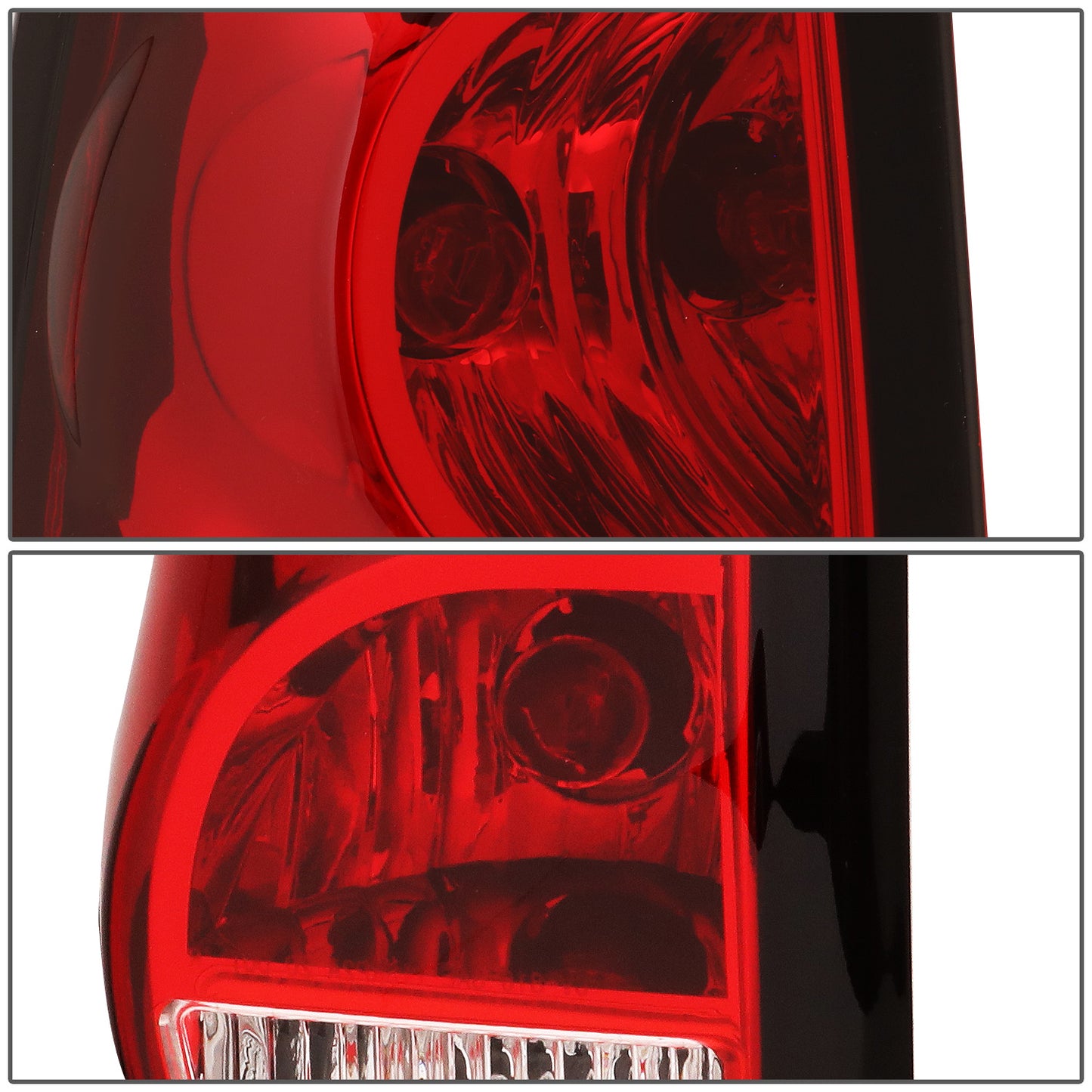 FAROS TRASEROS 03-06 CHEVY SILVERADO 1500, 2500, 3500, 1500HD, 2500HD, 3500HD / 2007 CHEVY SILVERADO 1500, 1500HD, 2500HD, 3500 CLASSIC - FITS FLEETSIDE MODELS ONLY W/O DUALLY WHEELS - LEFT - RED