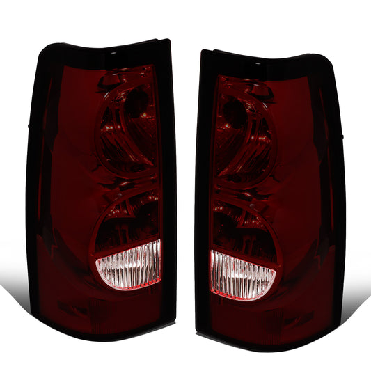 FAROS TRASEROS 03-06 CHEVY SILVERADO 1500, 2500, 3500, 1500HD, 2500HD, 3500HD / 2007 CHEVY SILVERADO 1500, 1500HD, 2500HD, 3500 CLASSIC - FITS FLEETSIDE MODELS ONLY W/O DUALLY WHEELS - SMOKE