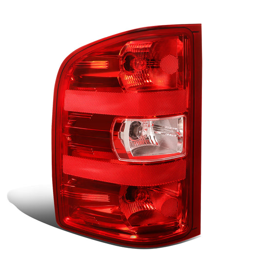 FAROS TRASEROS 07-13 CHEVY SILVERADO - RED+CLEAR - LEFT