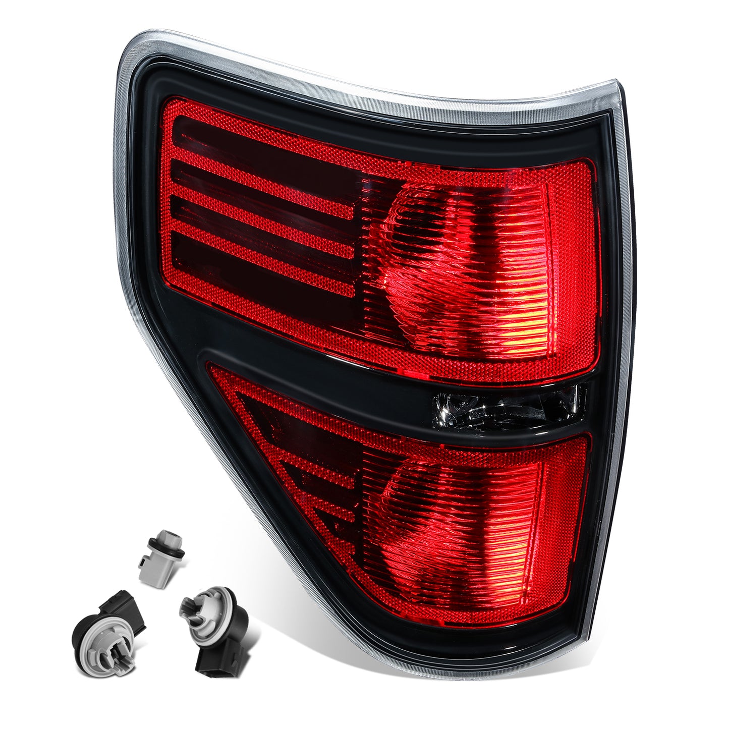 FAROS TRASEROS 09-14 FORD F-150 - LEFT - BLACK/RED