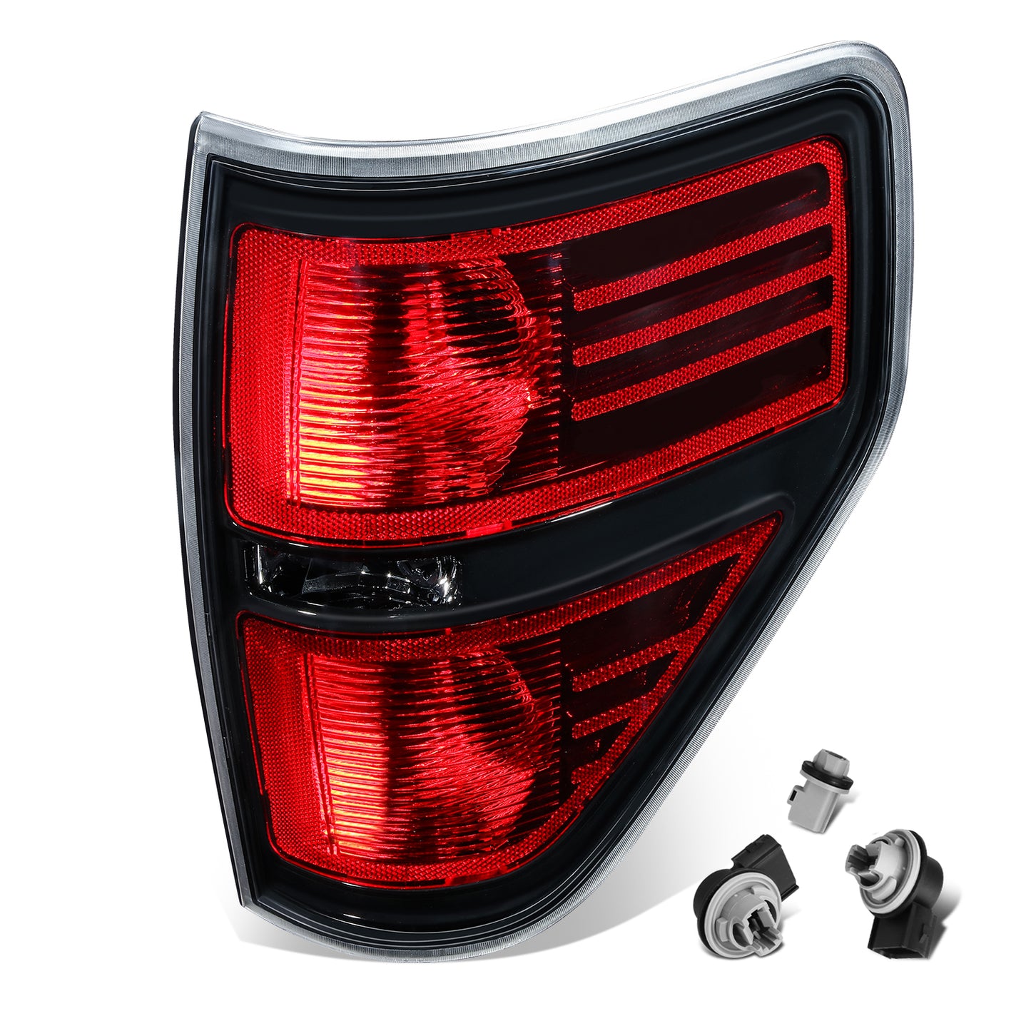 FAROS TRASEROS 09-14 FORD F-150 - RIGHT - BLACK/RED