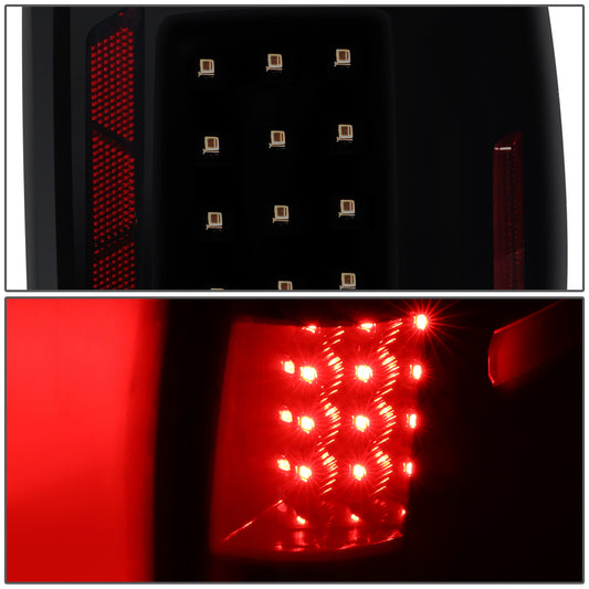 FAROS TRASEROS 09-14 FORD F-150 - LED - PAIR - SMOKE / RED