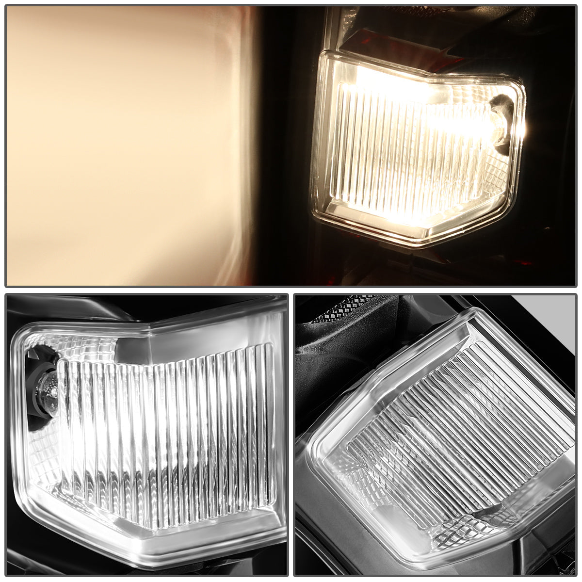 FAROS TRASEROS 19-24 CHEVY SILVERADO 1500 - FITS MODELS WITH FACTORY INCANDESCENT TAIL LIGHT ONLY - LED - BLACK / SMOKE