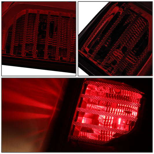 FAROS TRASEROS 19-24 CHEVY SILVERADO 1500 - FITS MODELS WITH FACTORY INCANDESCENT TAIL LIGHT ONLY - LED - DARK RED