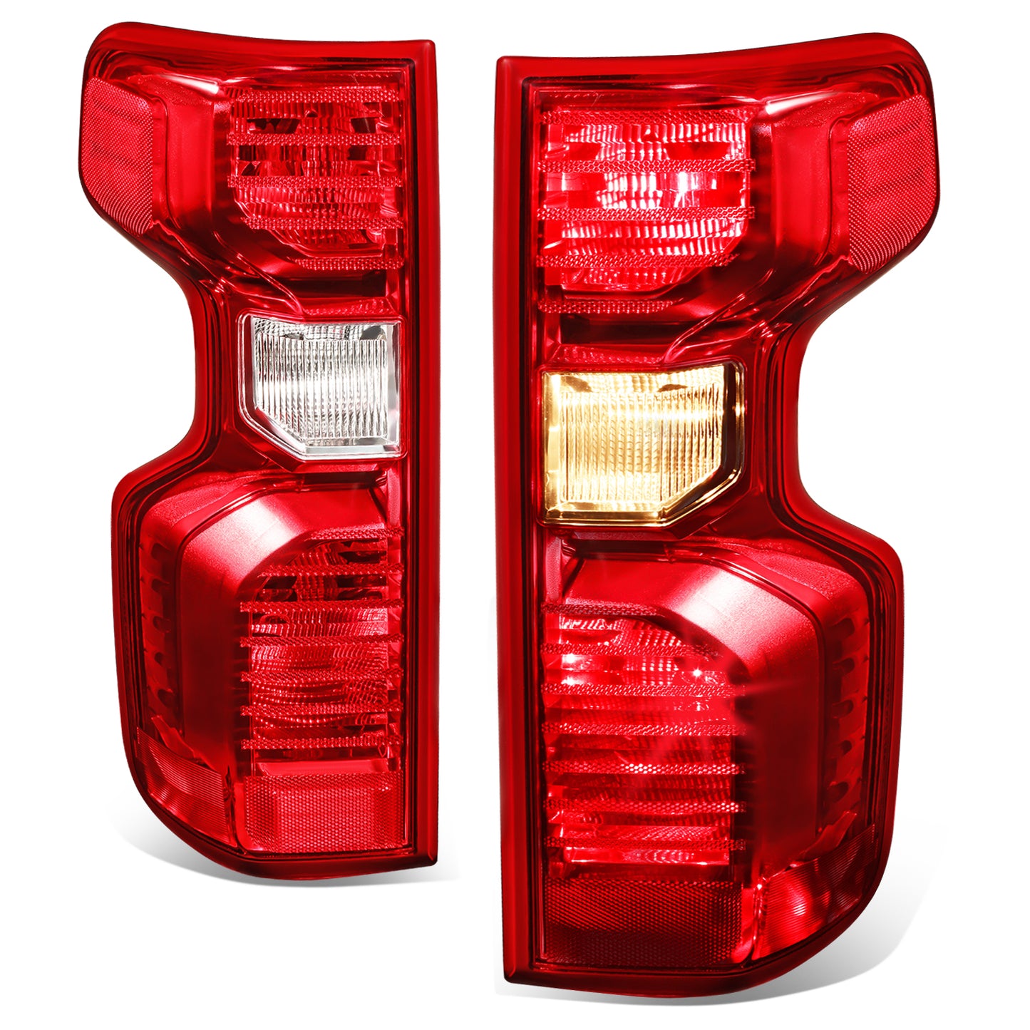 FAROS TRASEROS 19-24 CHEVY SILVERADO 1500 - FITS MODELS WITH FACTORY INCANDESCENT TAIL LIGHT ONLY - LED - RED