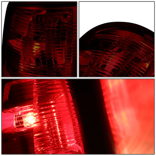 FAROS TRASEROS 09-10 DODGE RAM 1500 / 2010 RAM 2500, 3500 / 11-18 RAM 1500, 2500, 3500 / 19-22 RAM 1500 CLASSIC - FITS MODELS WITH FACTORY HALOGEN TAIL LIGHTS ONLY - DOES NOT FIT MODELS WITH FACTORY LED TAIL LIGHTS - LED - PAIR - DARK RED