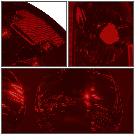 FAROS TRASEROS 04-12 CHEVROLET COLORADO / 04-12 GMC CANYON - DARK RED LENS - 1SETS IN ONE BOX(INCLUDE 1PC LEFT AND 1PC RIGHT)