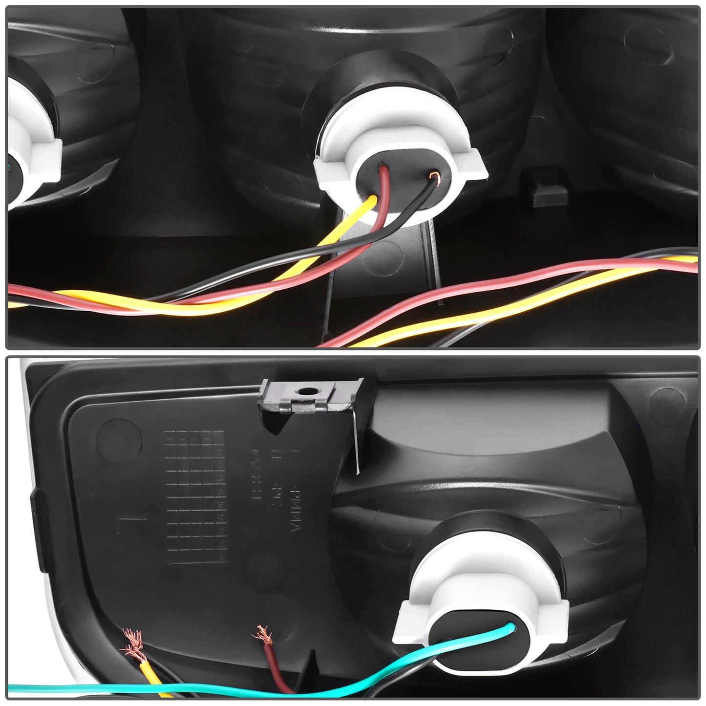 FAROS TRASEROS 04-12 CHEVY COLORADO, GMC CANYON,CHROME/CLEAR LENS,WITH RED BULB,NO WIRE