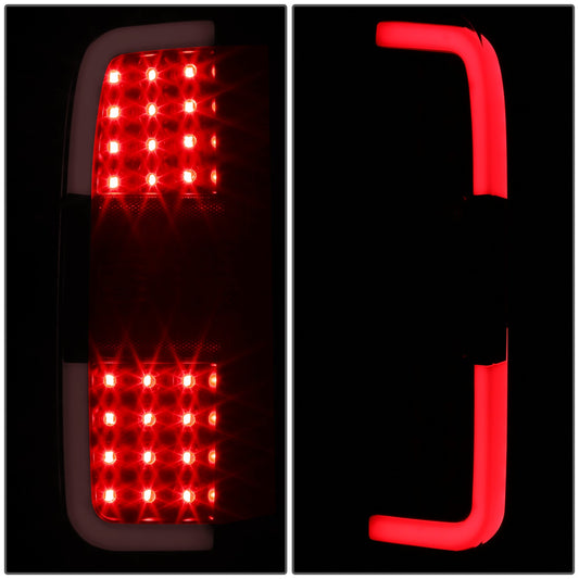 FAROS TRASEROS 15-22 CHEVY COLORADO - BLACK LED TAIL LIGHTS BRAKE LAMPS - LED LIGHT TUBE REPLACEMENT - DRIVER & PASSENGER - FULL CLEAR LENS