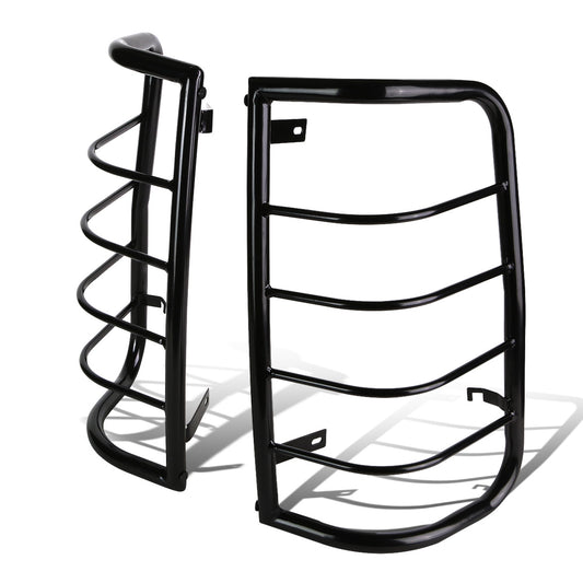 PROTECTOR FAROS TRASEROS TAIL LIGHT GUARD - 99-06 CHEVY SILVERADO 1500 , 2500 , 3500 , GMC SIERRA 1500 , 2500 , 3500 - HD MODELS / 2007 CHEVY SILVERAD 1500 , 2500 , 3500 , GMC SIERRA 1500 , 2500 , 3500 - CLASSIC MODELS - BLACK