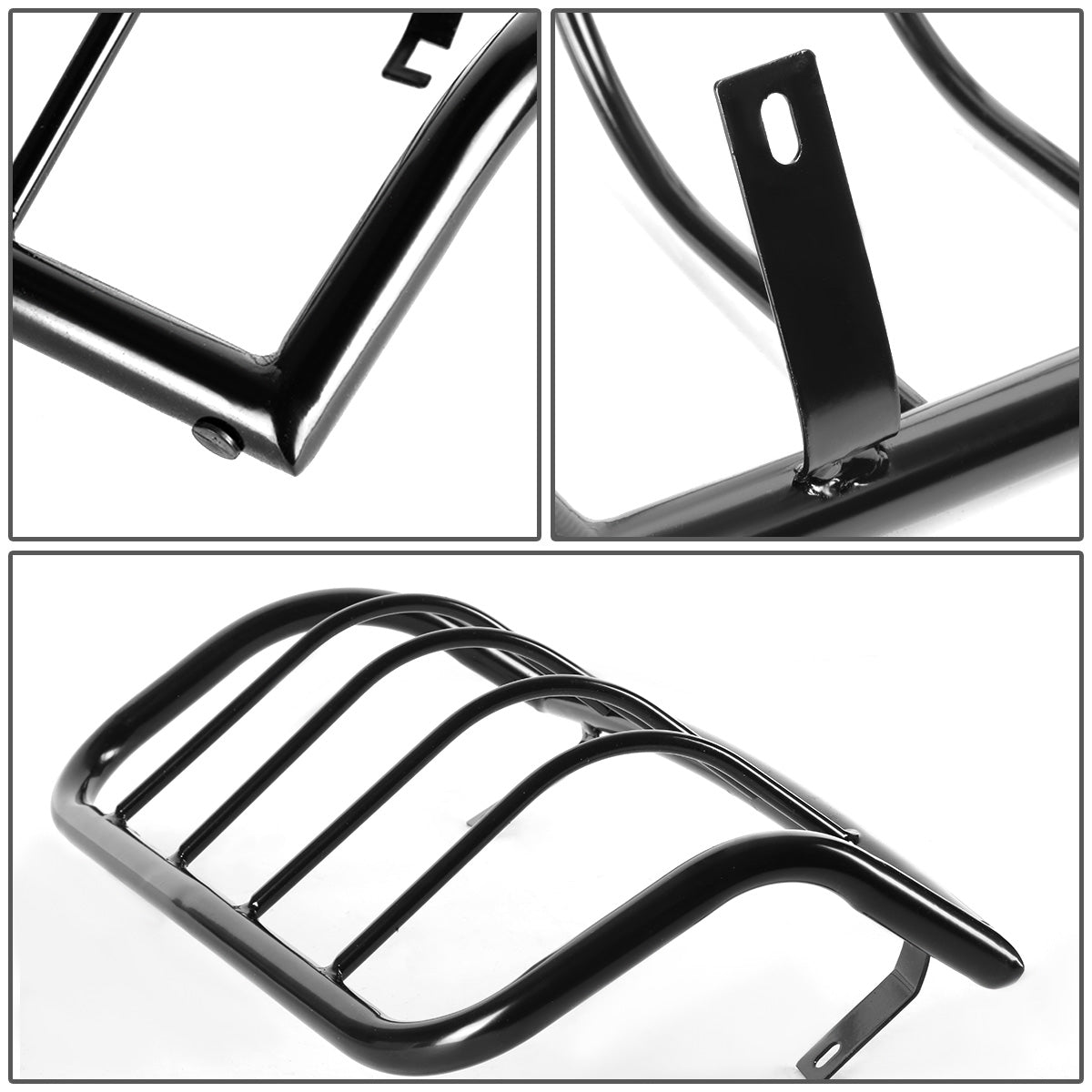 PROTECTOR FAROS TRASEROS TAIL LIGHT GUARD - 99-06 CHEVY SILVERADO 1500 , 2500 , 3500 , GMC SIERRA 1500 , 2500 , 3500 - HD MODELS / 2007 CHEVY SILVERAD 1500 , 2500 , 3500 , GMC SIERRA 1500 , 2500 , 3500 - CLASSIC MODELS - BLACK