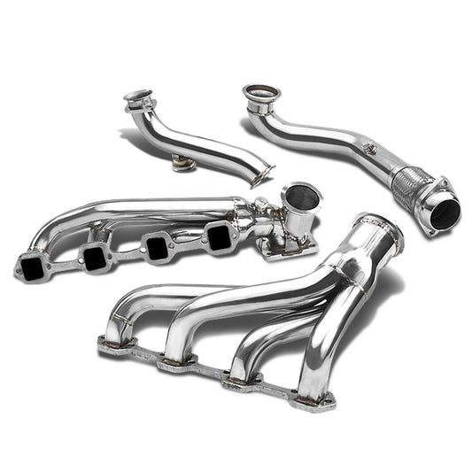 TURBO MANIFOLD TURBO MANIFOLD - SS - 79-93 FORD MUSTANG 5.0L - T4 FLANGE - W/ DOWNPIPE - T4 FLANGE 46MM WG - I8-3
