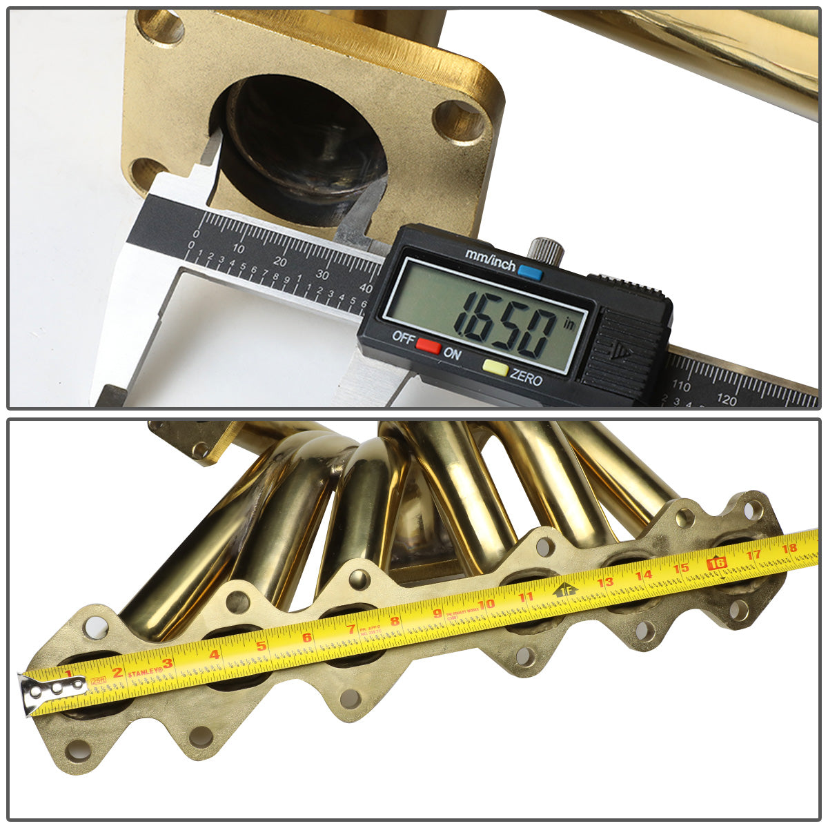 TURBO MANIFOLD TURBO MANIFOLD - SS - 93-98 TOYOTA SUPRA 2JZGTE 3.0L TURBO - FOR T4 FLANGED TURBOCHARGERS ONLY - 40MM 4-BOLT WASTEGATE FLANGE