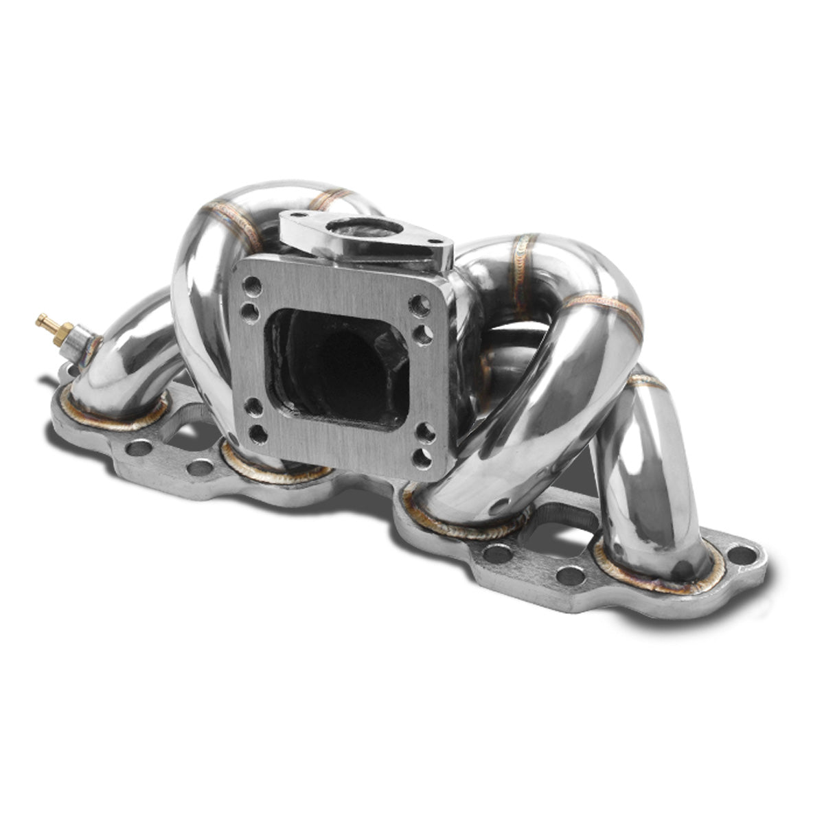 TURBO MANIFOLD TURBO MANIFOLD - SS - 89-98 NISSAN 240SX S13 / S14 SR20DET T3 / T4 RAM HORN - T3 FLANGE - 35 / 38MM WG - I10-6
