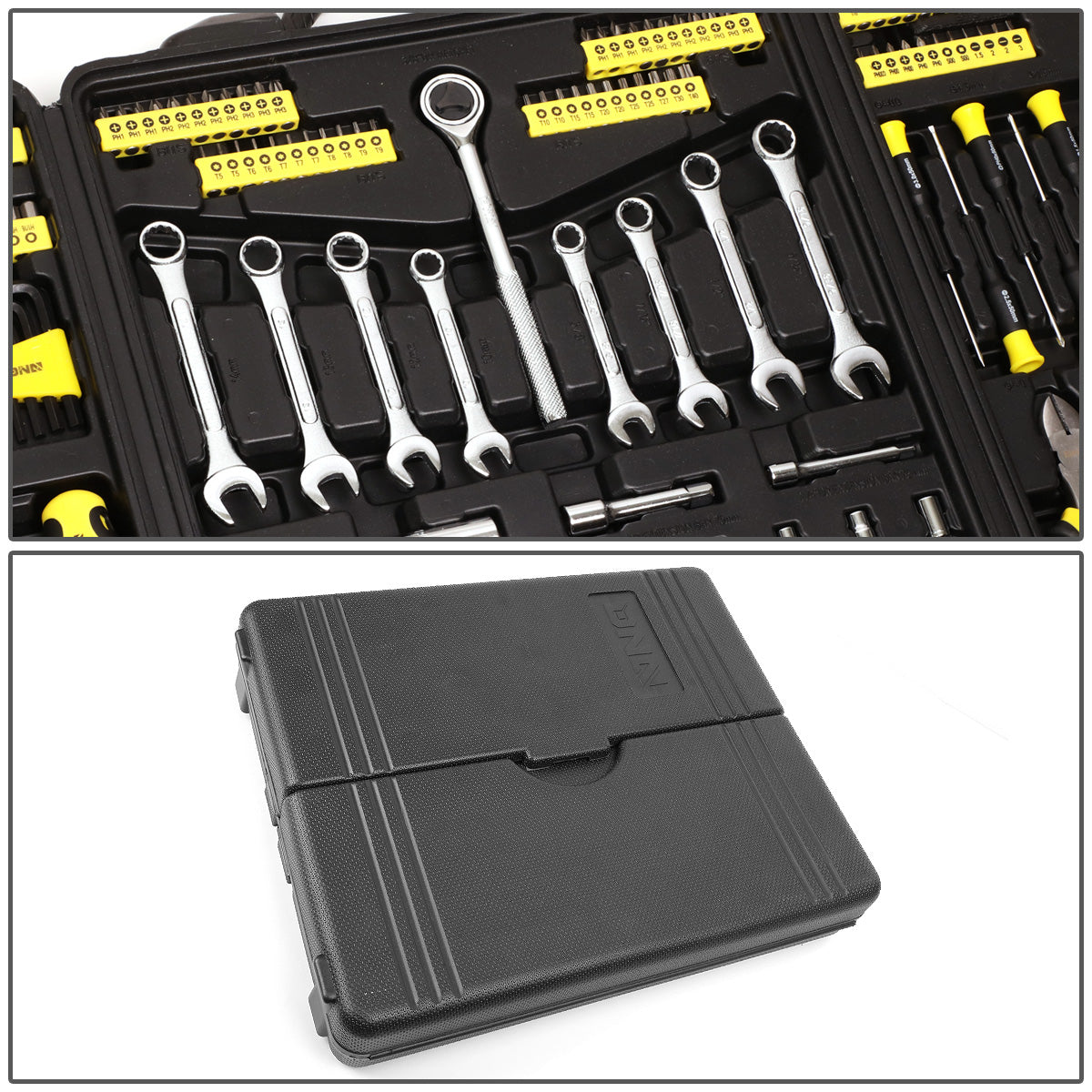 HERRAMIENTAS 220PCS - VEHICLE REPAIR KIT - BLACK / YELLOW