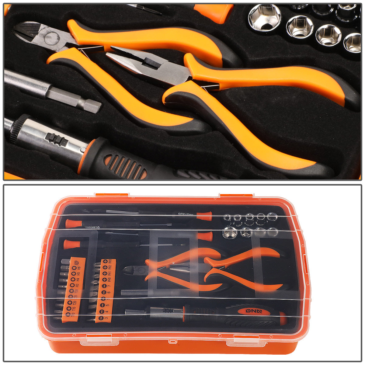 HERRAMIENTAS 37PCS - PRECISION BIT KIT - BLACK / ORANGE
