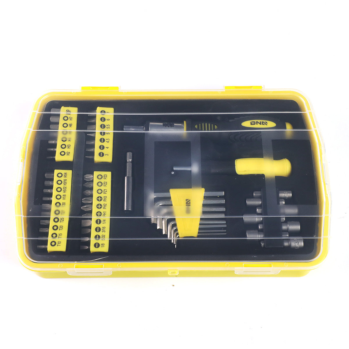 HERRAMIENTAS 51PCS - MAGNETIC SCREWDRIVER BIT KIT - BLACK / YELLOW