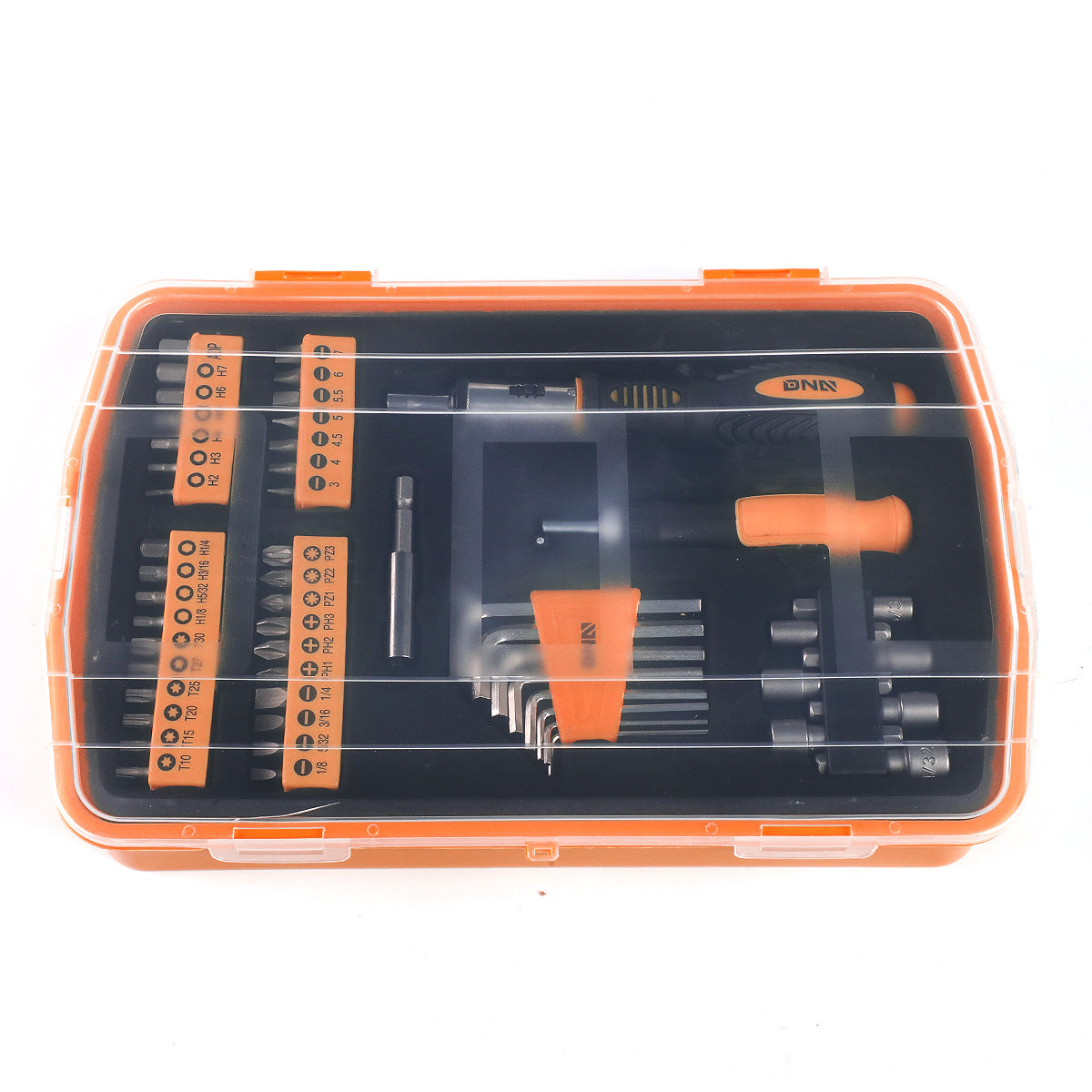 HERRAMIENTAS 51PCS - MAGNETIC SCREWDRIVER BIT KIT - BLACK / ORANGE