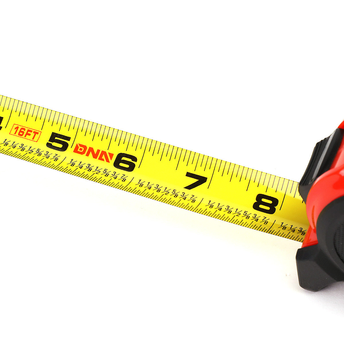 HERRAMIENTAS DNA LOGO - 16FT - 1" - PUSH BUTTON - BLACK / RED
