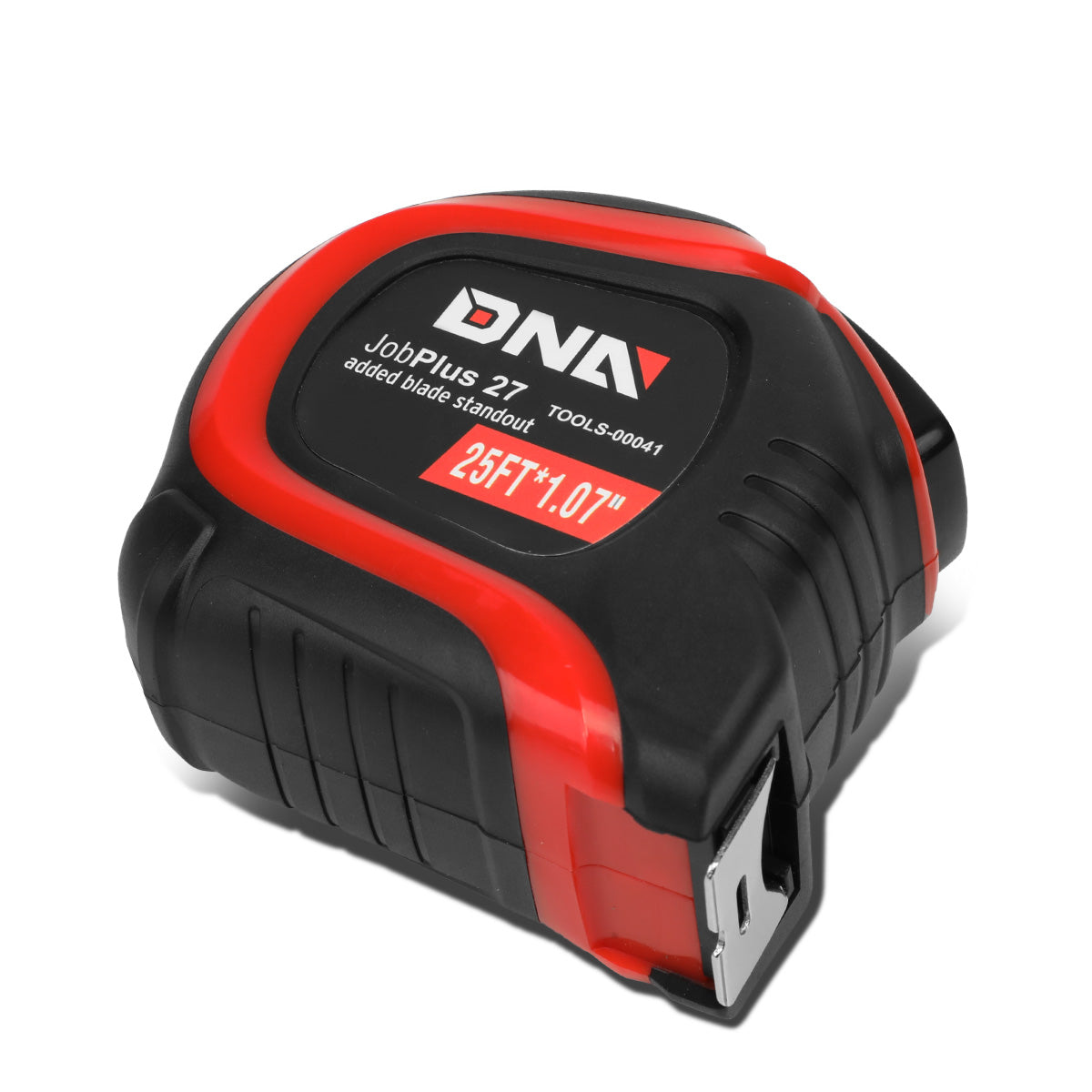 HERRAMIENTAS DNA LOGO - 25FT - 1.07" - PUSH BUTTON - BLACK / RED