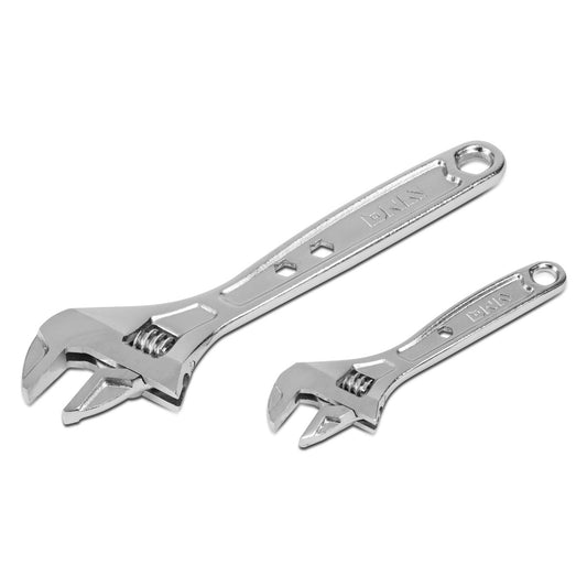 HERRAMIENTAS DNA LOGO - 2PC - 6" WRENCH, 10" WRENCH - 1" / 1-1.5" JAW OPENING - CHROME VANADIUM STEEL