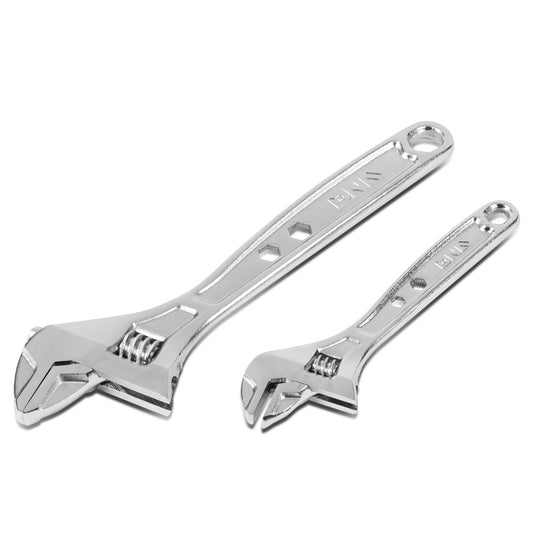 HERRAMIENTAS DNA LOGO - 2PC - 8" WRENCH, 12" WRENCH - 1-1/8" / 1-5/8" JAW OPENING - CHROME VANADIUM STEEL