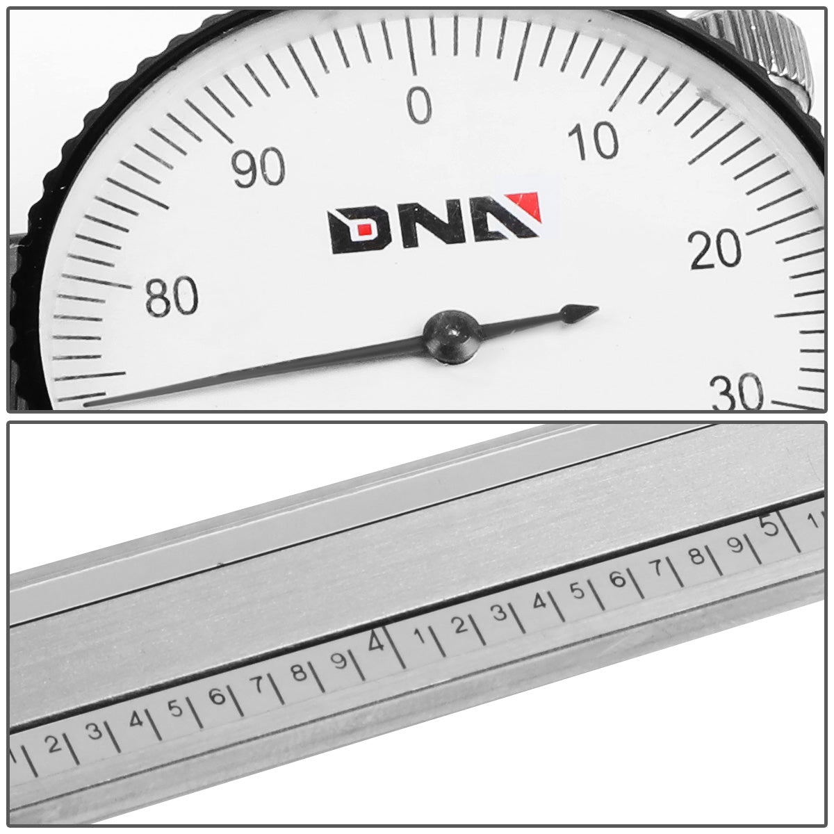 HERRAMIENTAS DNA LOGO - 6" - STAINLESS STEEL - SHOCKPROOF / LOCKABLE HEAD - GRAY