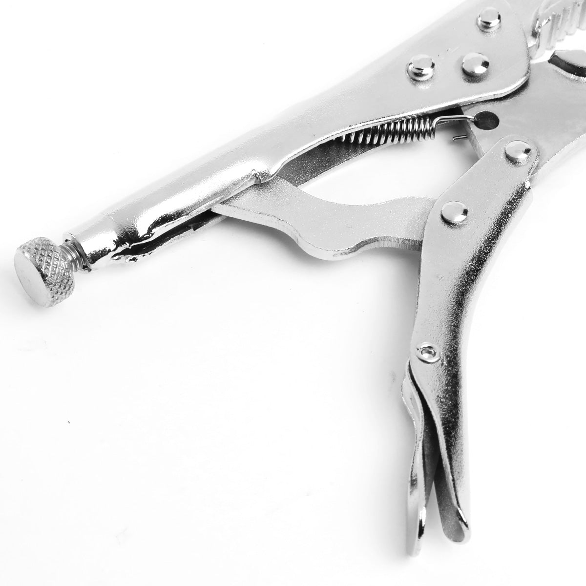 HERRAMIENTAS DNA LOGO - 2PC - 6" LONG NOSE LOCK JAW PLIER, 7" LOCK JAW PLIER - 1-1/2" LONG NOSE / 1-1/4" STRAIGHT JAW OPENING - BLACK / RED RUBBER GRIP