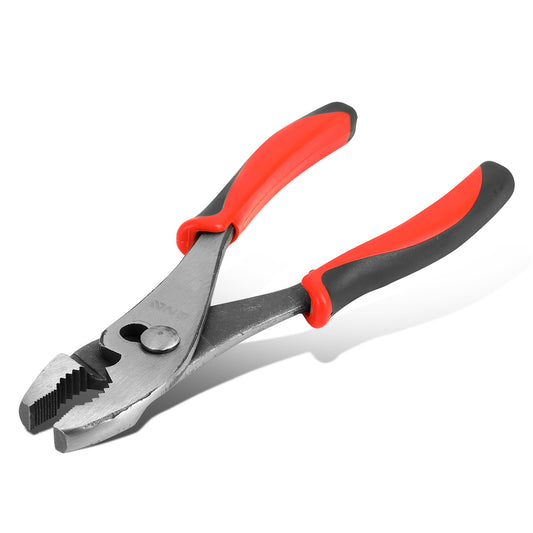 HERRAMIENTAS DNA LOGO - 1PC - 8" SLIP JOINT PLIER - 1" JAW OPENING - BLACK / RED RUBBER GRIP