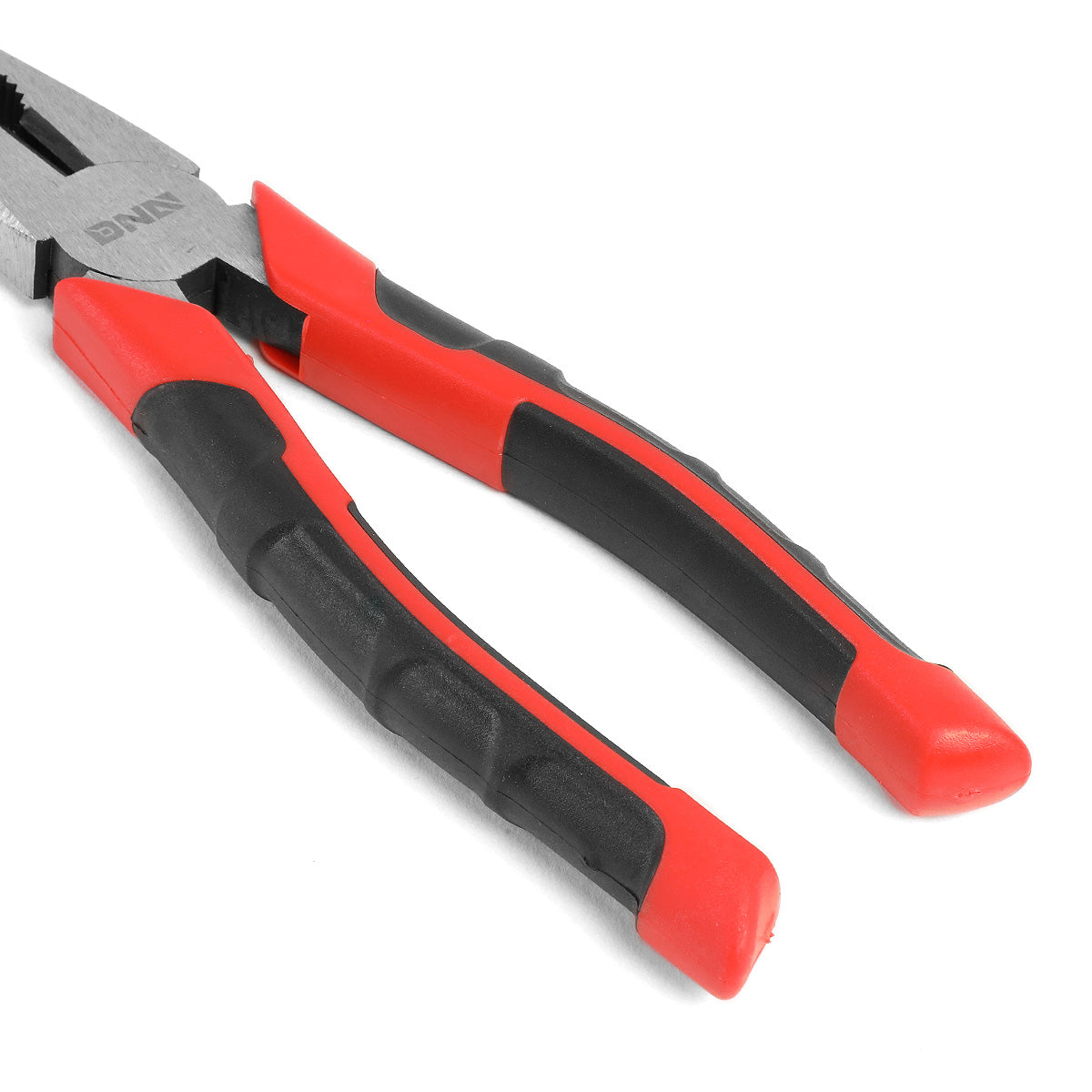 HERRAMIENTAS DNA LOGO - 1PC - 8" LINESMAN PLIER - 1" JAW OPENING - BLACK / RED RUBBER GRIP