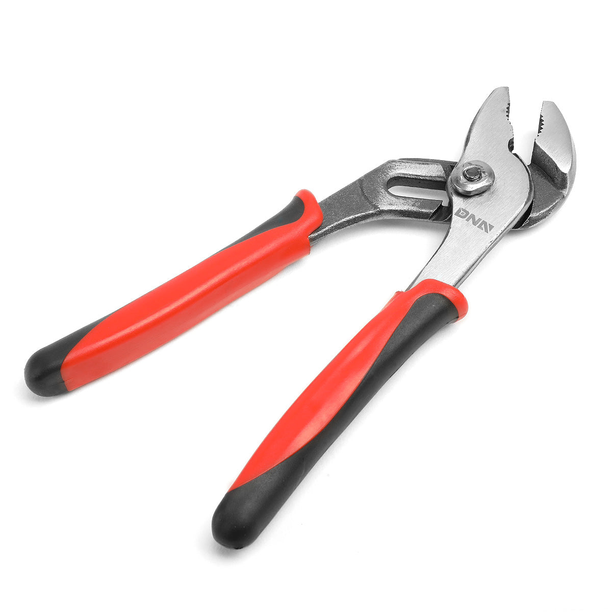 HERRAMIENTAS DNA LOGO - 1PC - 8" TOUNGE-AND-GROOVE PLIER - 1" JAW OPENING - BLACK / RED RUBBER GRIP
