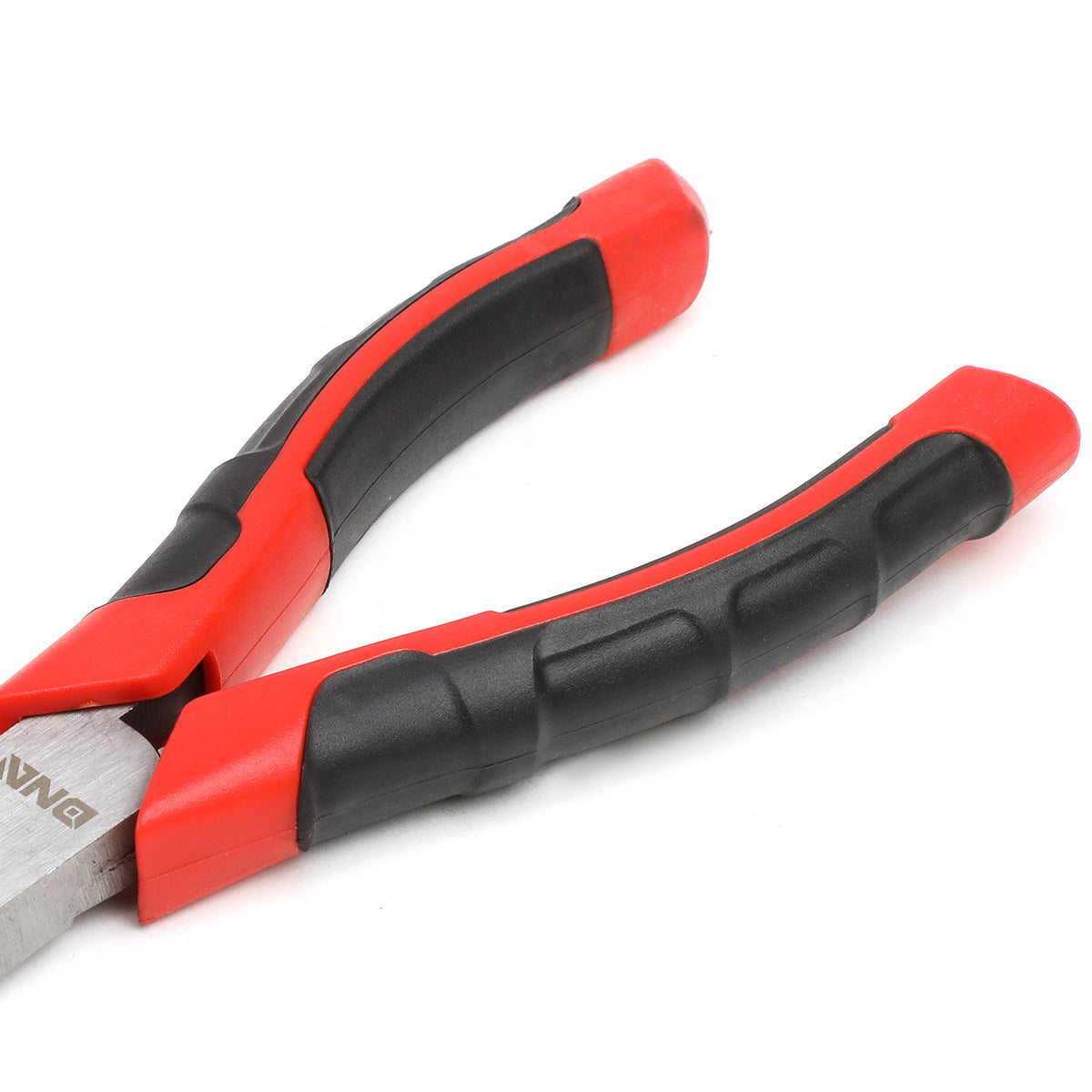 HERRAMIENTAS DNA LOGO - 1PC - 8" LONG NOSE PLIER - 2" JAW OPENING - BLACK / RED RUBBER GRIP
