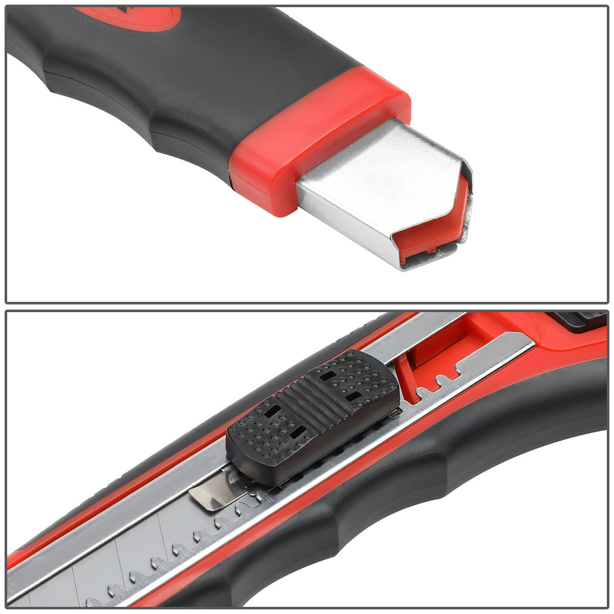 HERRAMIENTAS DNA LOGO - W/ 8 SPARE BLADES - BLACK / RED RUBBER GRIP