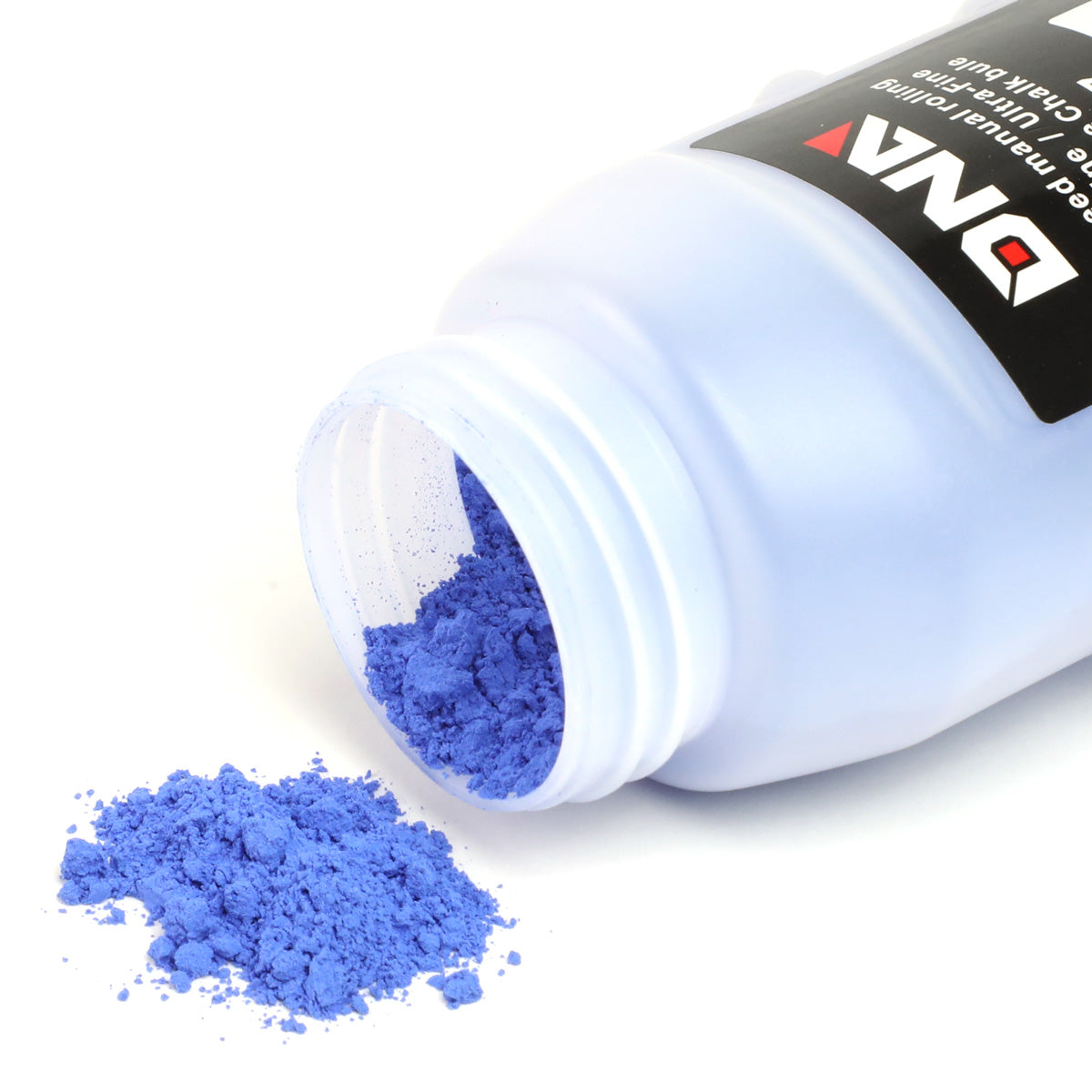 HERRAMIENTAS DNA LOGO - 100FT - 4OZ BOTTLE - BLUE CHALK - BLACK / RED