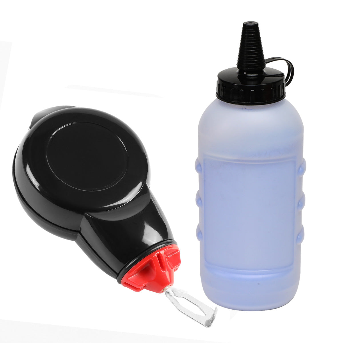 HERRAMIENTAS DNA LOGO - 100FT - 4OZ BOTTLE - BLUE CHALK - BLACK / RED