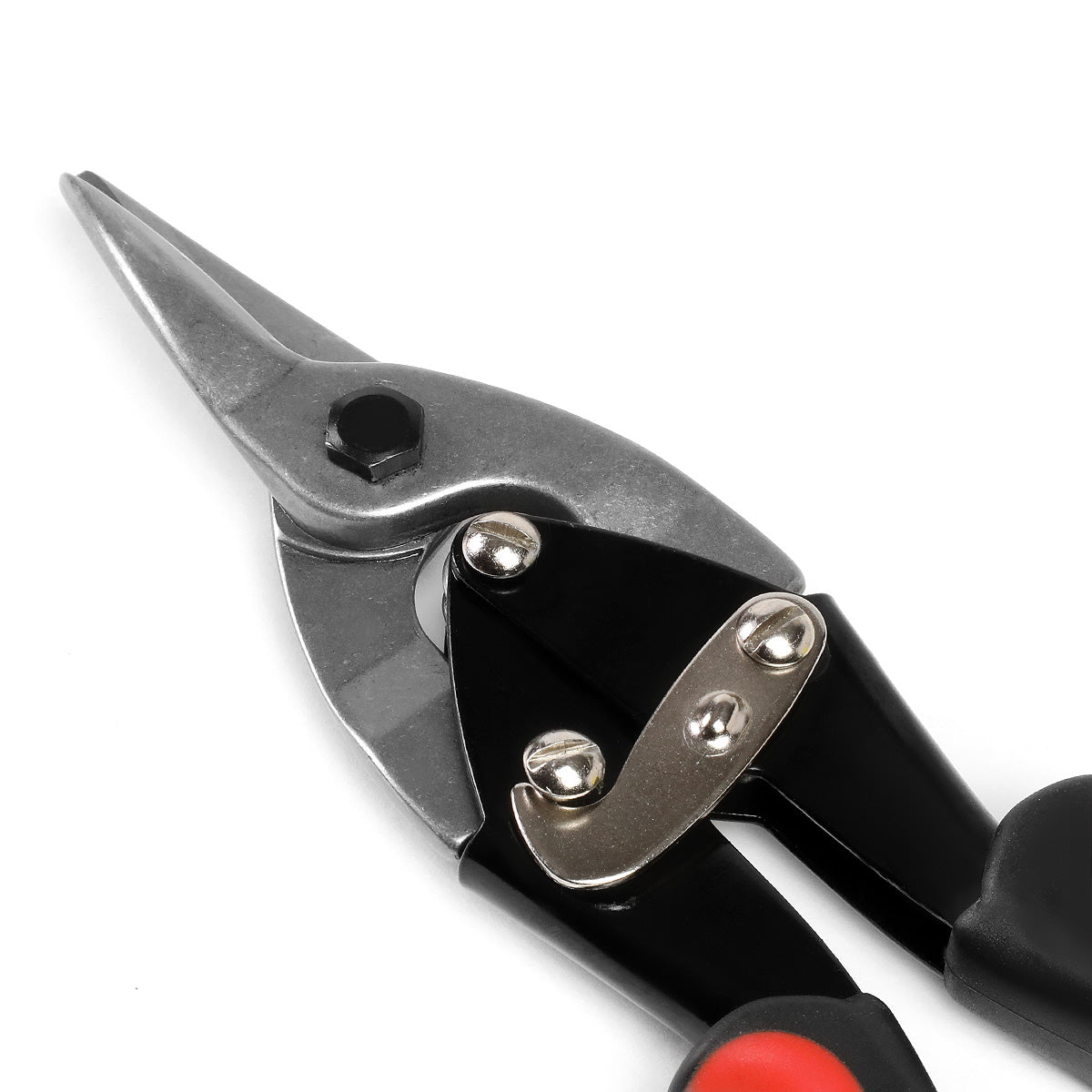 HERRAMIENTAS DNA LOGO - 10" - STRAIGHT CUT - BUILT IN THUMB LOCK - METALLIC / RED / BLACK
