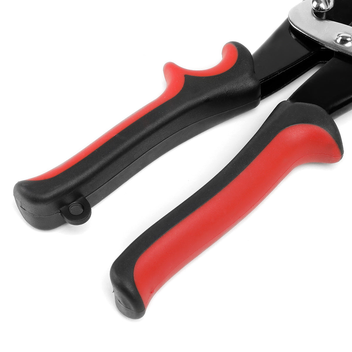HERRAMIENTAS DNA LOGO - 10" - STRAIGHT CUT - BUILT IN THUMB LOCK - METALLIC / RED / BLACK