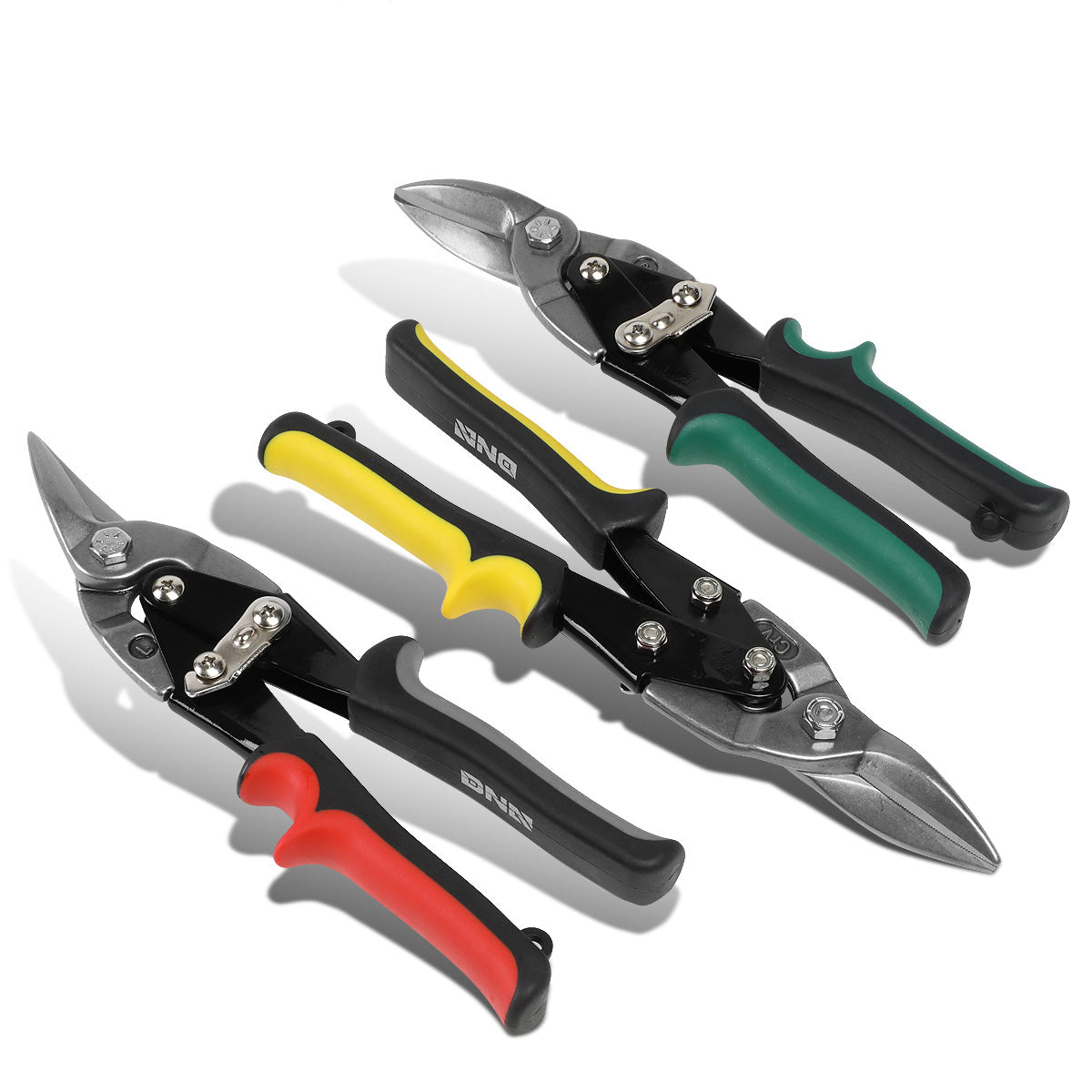 HERRAMIENTAS DNA LOGO - 3PCS - 10" - BUILT IN THUMB LOCK - BLACK / RED, BLACK / YELLOW, BLACK / GREEN
