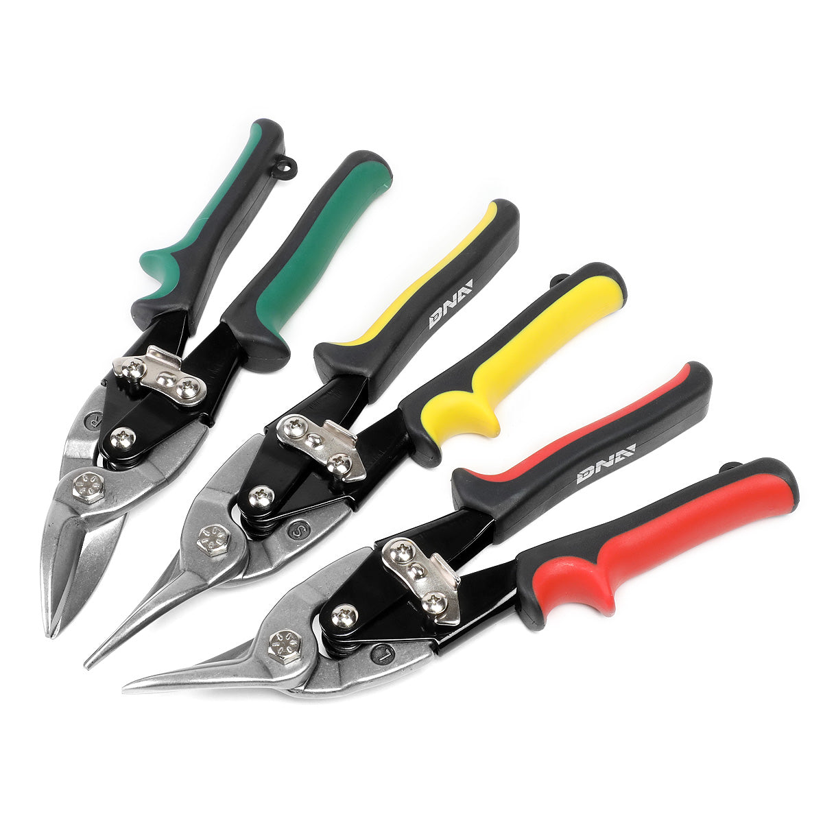 HERRAMIENTAS DNA LOGO - 3PCS - 10" - BUILT IN THUMB LOCK - BLACK / RED, BLACK / YELLOW, BLACK / GREEN