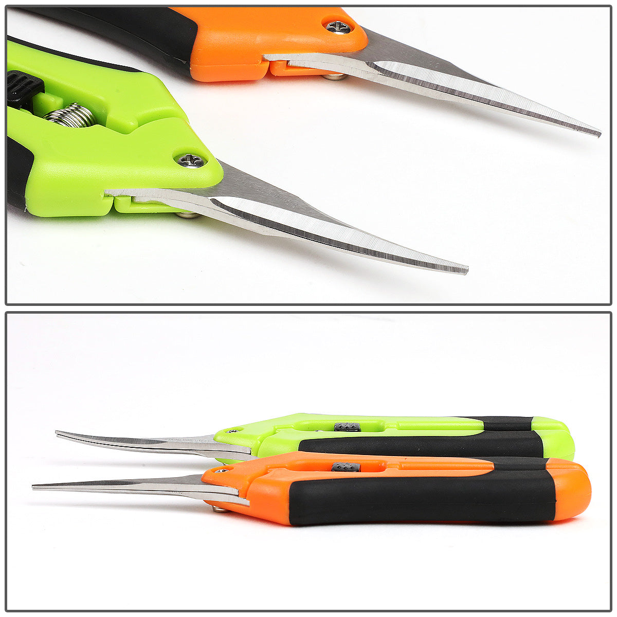 HERRAMIENTAS DNA LOGO - 2PCS - STRAIGHT / CURVED - BLACK / GREEN, BLACK / ORANGE